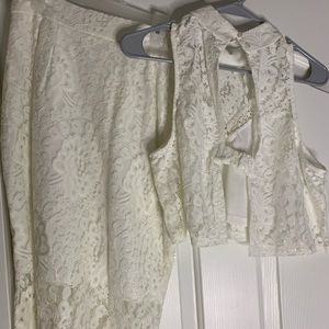 Two piece lace set